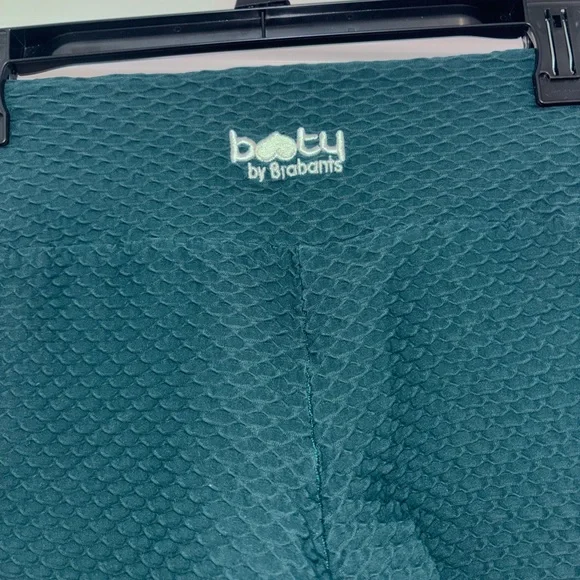 Booty by Brabants Dark Teal Textured Kids Leggings - Picture 7 of 9